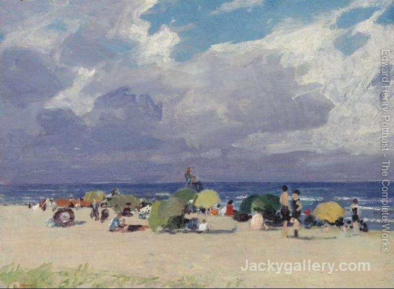 Day at the Beach by Edward Henry Potthast paintings reproduction